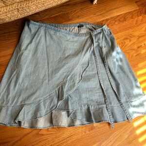 Jcrew Faux Denim Skirt Size XXL